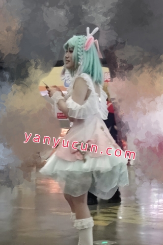 JQY-142王者荣耀瑶时之祈愿叉腿被抄底浅黄内