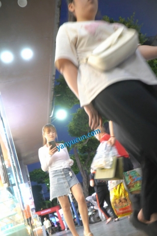 kc1613（空城原创）透明上衣牛仔裙小姐姐，薄丝微透白N包裹肉臀